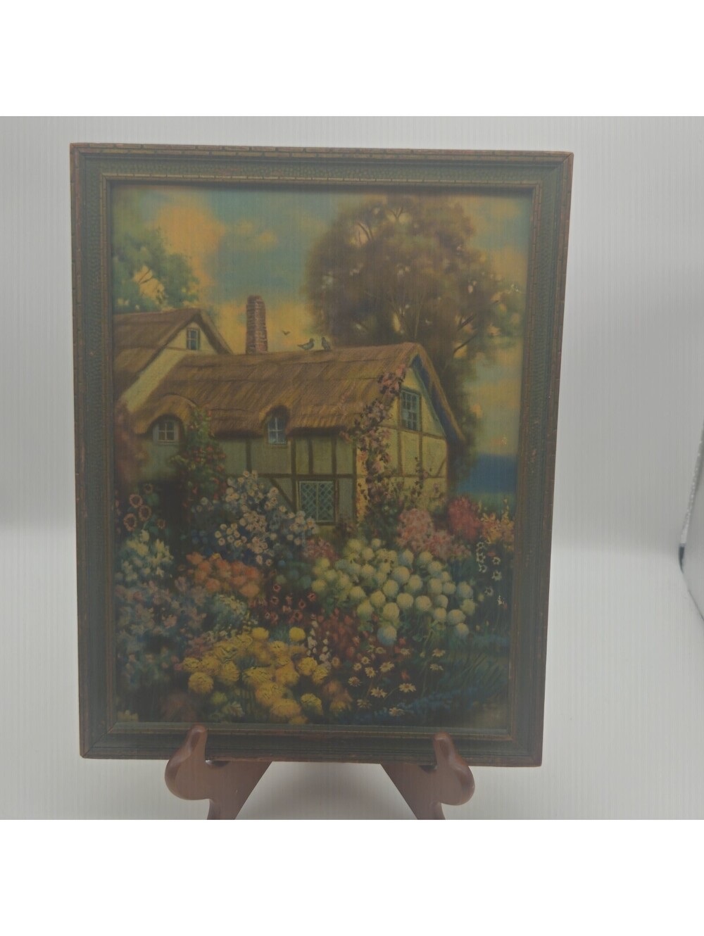 1920's R Atkinson Fox English Garden Lithograph 10x13